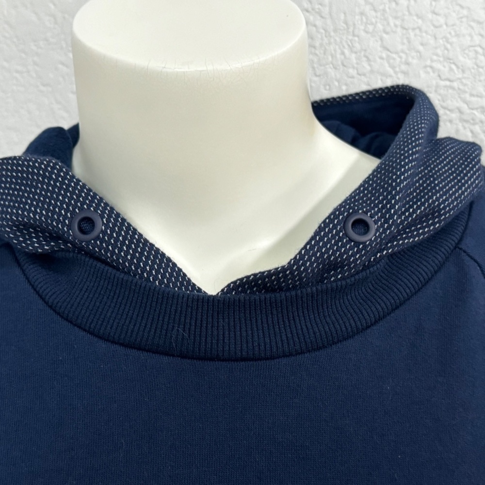 Adidas Navy Sweatshirt Hoodie - Picture 4 of 12